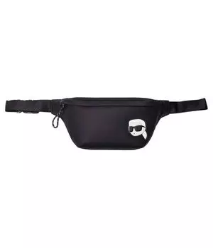 Сумка на пояс k/ikon Karl Lagerfeld, черный