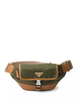 Сумка на пояс Re-Nylon Prada, зеленый