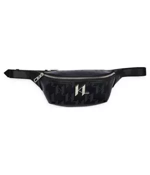Сумка на пояс с клапаном Karl Lagerfeld, черный