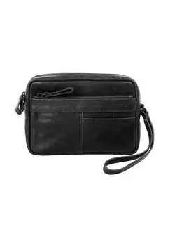 Сумка на руку, натуральная кожа SPIKES & SPARROW, черный