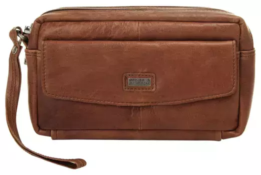 Сумка на руку Spikes & Sparrow, натуральная кожа, цвет Cognac