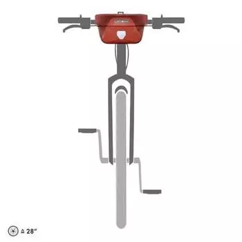 Сумка на руль Ultimate 6 Plus объемом 5–8,5 л Ortlieb, цвет Salsa/Dark Chili, S