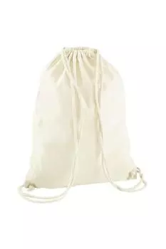 Сумка на шнурке из переработанного хлопка Westford Mill, обнаженная