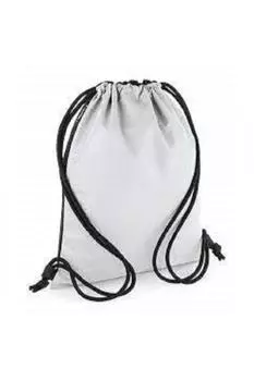 Сумка на шнурке объемом 15 л. Bagbase, серебро