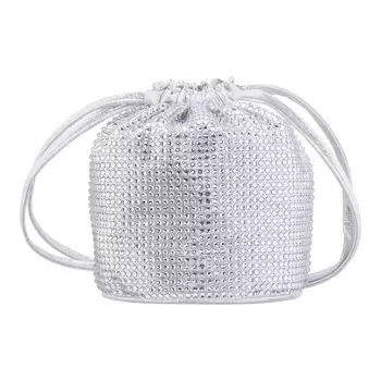 Сумка на шнурке Touch of Nina Allover с имитацией кристаллов Touch of Nina, серебряный