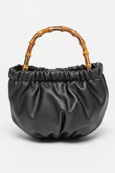 Сумка Nadia из экокожи Pieces, черный