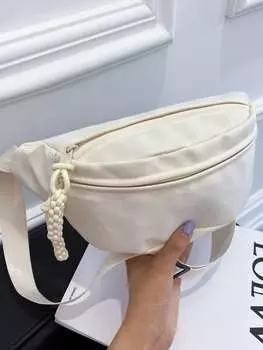 Сумка нагрудная большой вместимости, белый