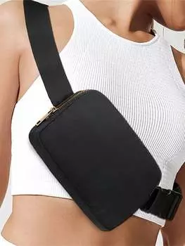 Сумка нагрудная, черный