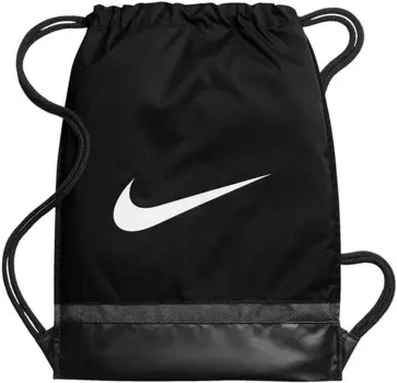 Сумка Nike Brasilia Gym Sack на шнурке — черная, средняя