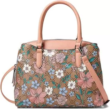 Сумка Nine West Galla Dome, магнолия логотип цветочный