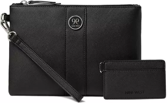 Сумка Nine West Natala Single Wristlet Duo, черный
