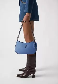 Сумка NOELLE TOP ZIP SHOULDER BAG Guess, светло-голубой