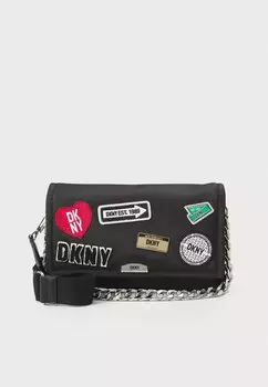 Сумка NYC CAPSULE FLAP SHOULDER DKNY, черный
