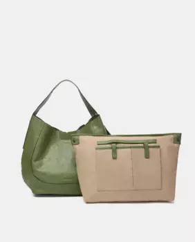 Сумка Oceans Diary из зеленой кожи Abbacino, зеленый