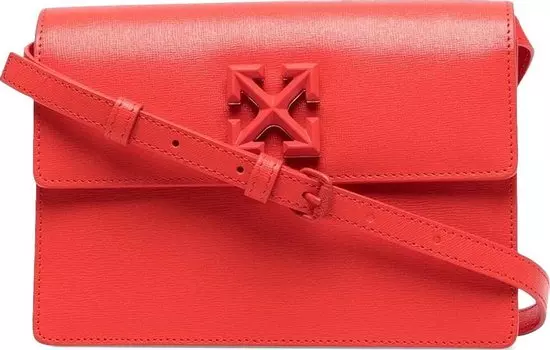 Сумка Off-White Jitney 2.0 Saffiano Shoulder Bag Red, красный