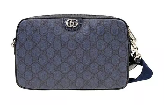 Сумка Ophidia Canvas с кожаной отделкой, мужская, через плечо GUCCI
