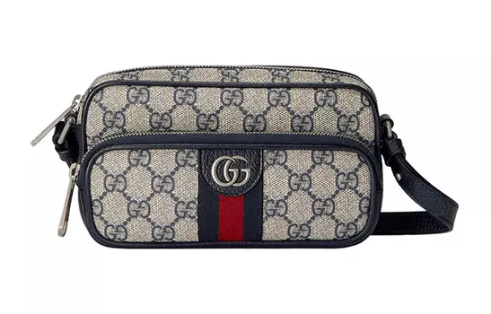 Сумка Ophidia Canvas с кожаной отделкой, женская сумка через плечо GUCCI