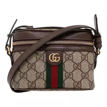 Сумка ophidia gg top handle mini bag 'beige brown' Gucci, бежевый