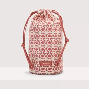 Сумка-органайзер из жаккардовой ткани с монограммой Coccinelle SLICE MONOGRAM, красный