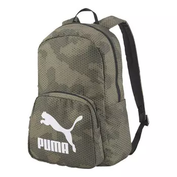 Сумка originals urban backpack 'olive green white' Puma, зеленый