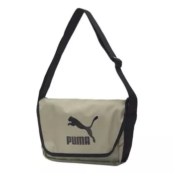 Сумка originals urban messenger bag 'olive green' Puma, зеленый