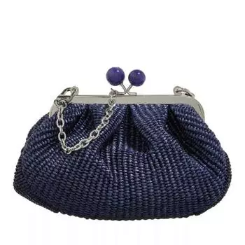Сумка palmas blu Weekend Max Mara, синий