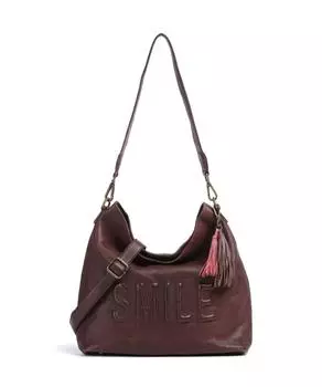 Сумка Paoliweg 2 из зернистой коровьей кожи Taschendieb Wien, коричневый