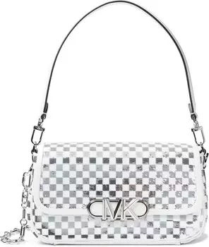 Сумка Parker Medium Convertible Pouchette Shoulder MICHAEL Michael Kors, цвет Optic White/Silver