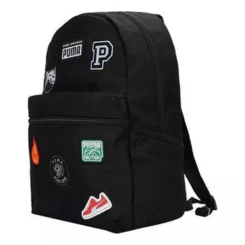 Сумка patch backpack 'black' Puma, черный