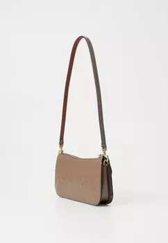 Сумка PATENT SIGNATURE LEATHER PENN COACH, серый