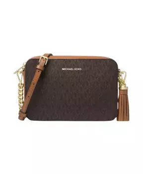 Сумка-Патронташ с логотипом для фотоаппарата Michael Kors, коричневый