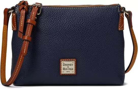 Сумка Pebble Crossbody Pouchette Dooney & Bourke, цвет Midnight Blue