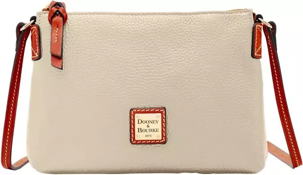 Сумка Pebble Crossbody Pouchette Dooney & Bourke, цвет Bone