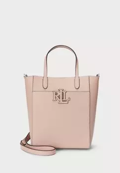 Сумка PEBBLED LEATHER SMALL CAMERYN TOTE BAG Lauren Ralph Lauren, светло-розовый