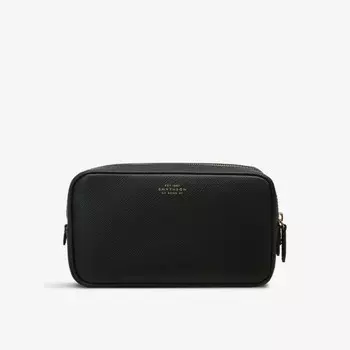 Сумка-Переноска из кожи с логотипом Panama Smythson, черный