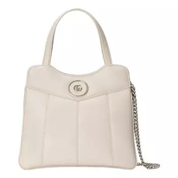 Сумка petite gg small tote bag 'white' Gucci, белый