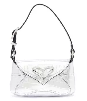 Сумка Pinko 520 SHOULDER BABY FL, серебро