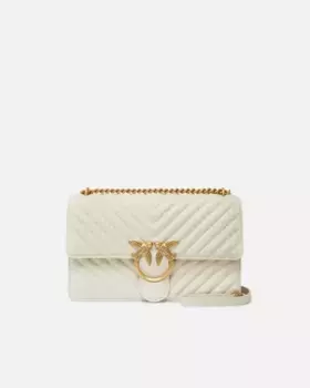 Сумка Pinko CLASSIC LOVE BAG ONE CHEVRON для женщин, белый