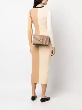 Сумка PINKO Love Click Classic, темно-бежевый