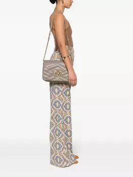 Сумка PINKO Love Click Puff Classic, серый