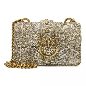 Сумка Pinko Love Micro, золотой