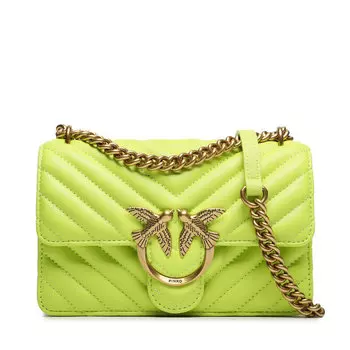 Сумка Pinko LoveOne Mini, зеленый