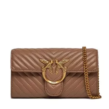 Сумка Pinko LoveOne Wallet, коричневый