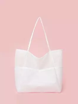 Сумка пляжная в сетку, белый