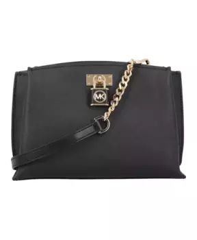 Сумка почтальон из рубиновой сафьяновой кожи Michael Kors, черный