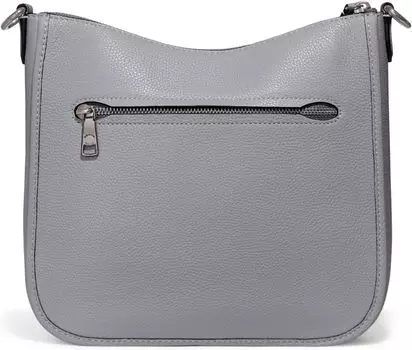 Сумка Polished Pebble Leather Chaise Crossbody COACH, цвет Grey Blue