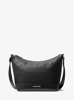 Сумка-Полумесяц из шагреневой кожи Cooper Michael Kors, черный