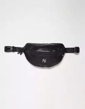 Сумка-пояс New Era NY Yankees из искусственной кожи с логотипом, черного цвета