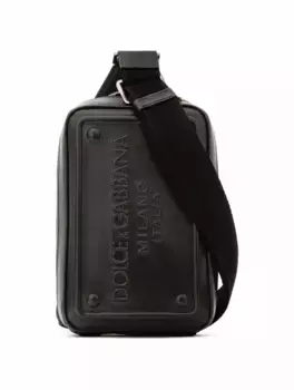 Сумка-пояс с логотипом Dolce&Gabbana, черный