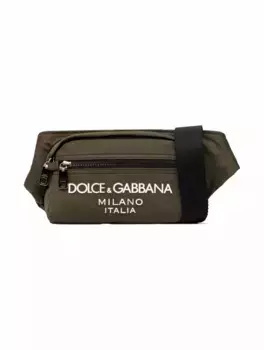 Сумка-пояс с логотипом Dolce&Gabbana, зелёный